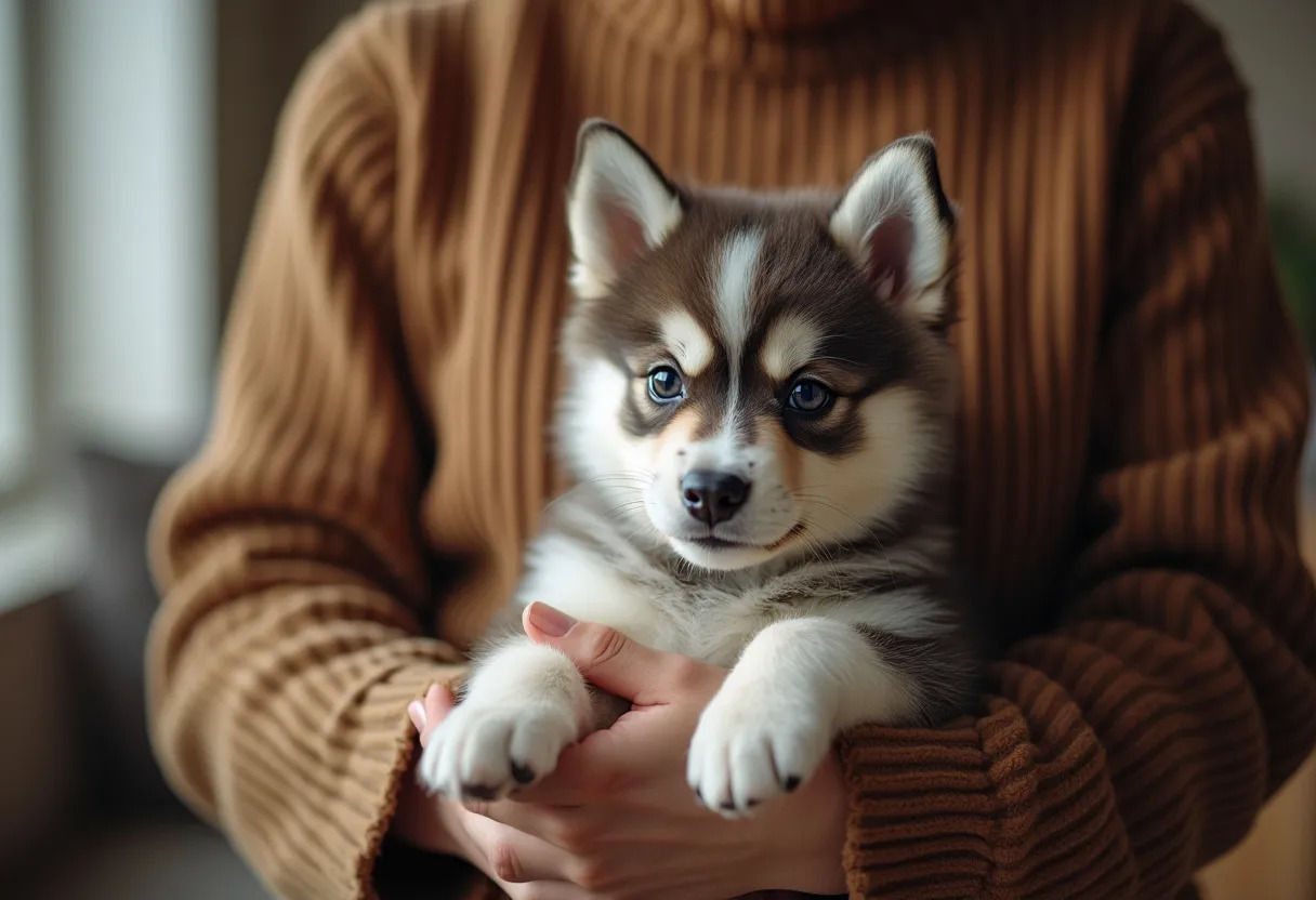 pomsky chiot