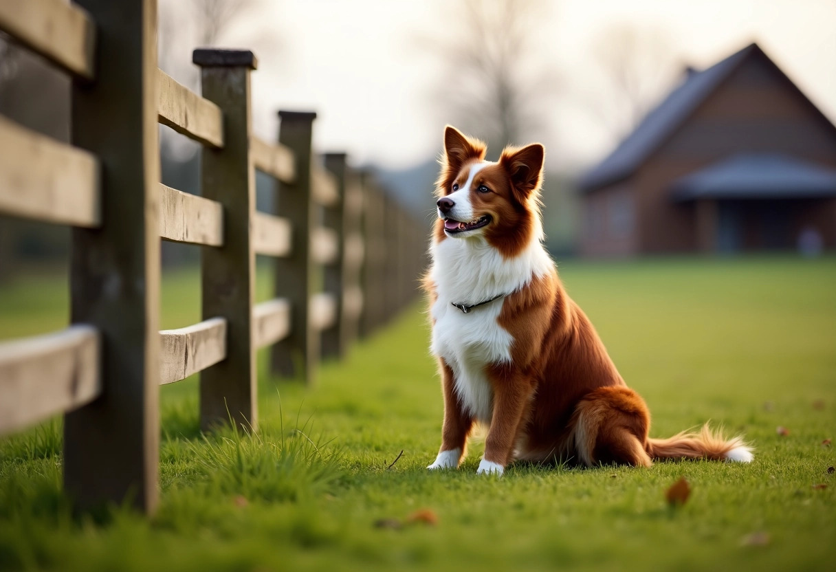 border collie marron