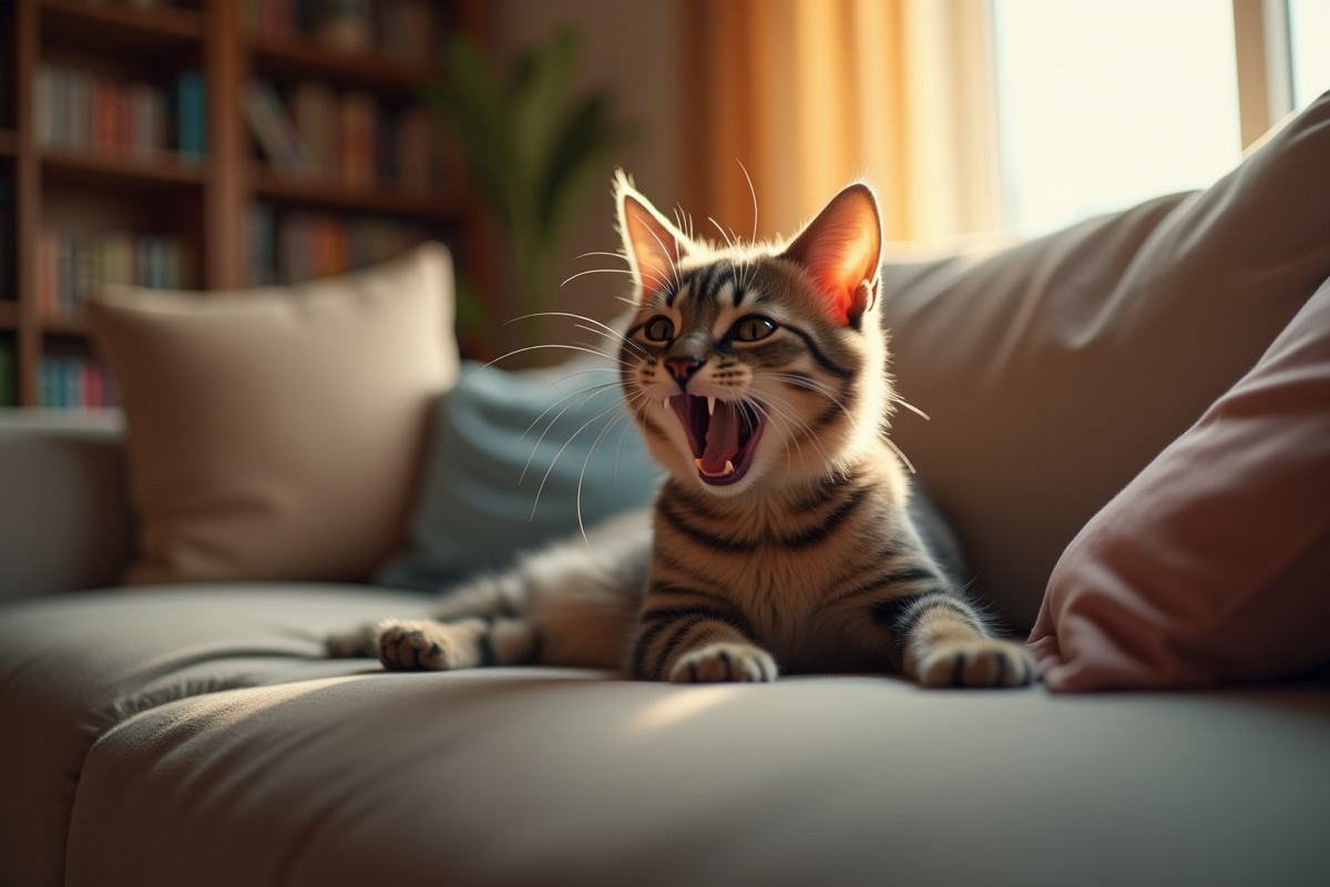 chat stressé