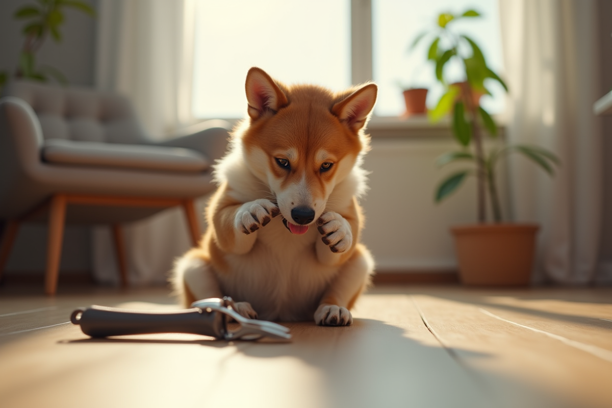 chien ongles