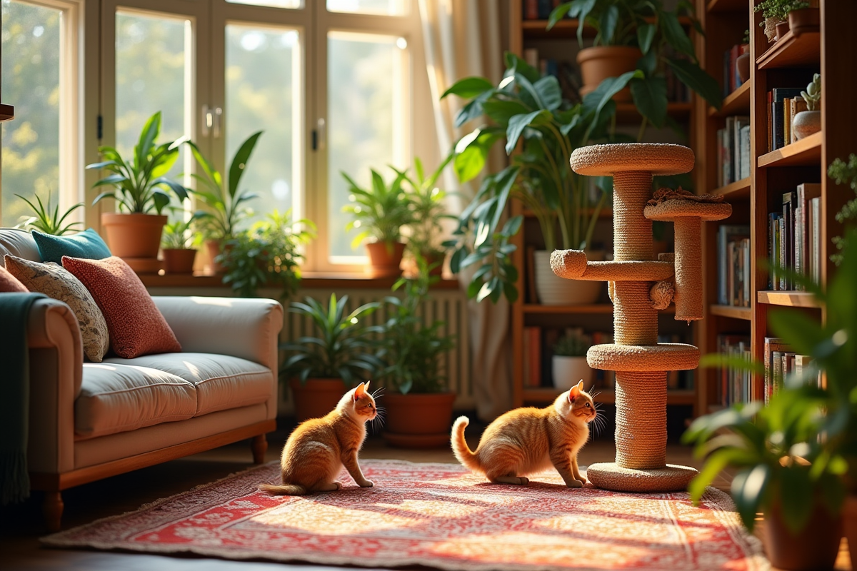 arbre chat