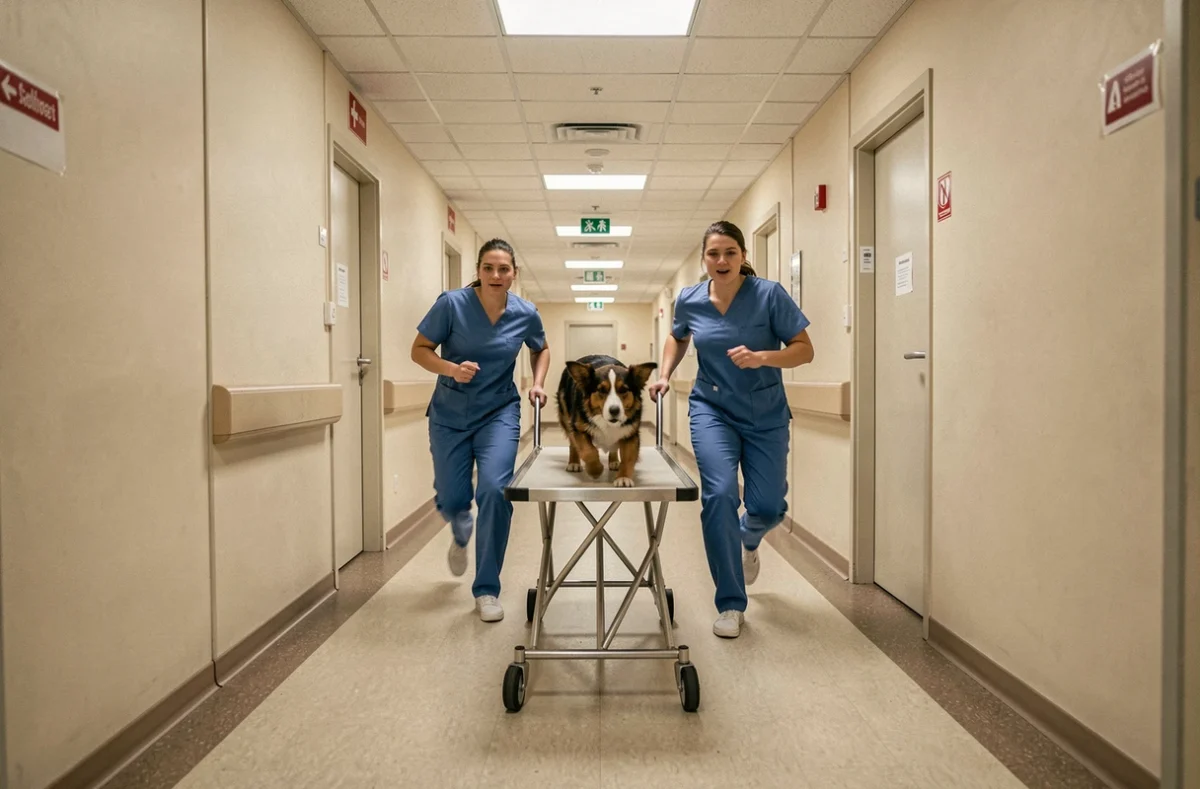 Équipe vétérinaire prenant en charge un animal en urgence chez Vétérinaires 2 Toute Urgence à Marseille